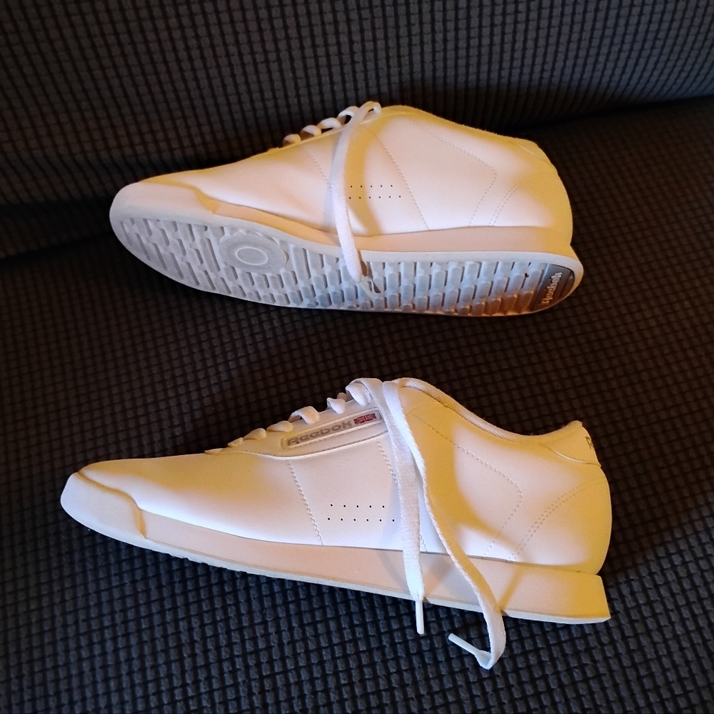 Reebok Classic Ortho Athletic White Sneakers Shoelaces Women's 9 Wide D - Picture 7 of 11